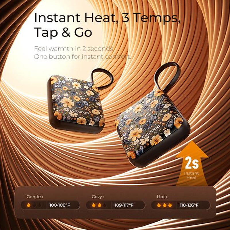 Ocoopa Rechargeable Hand Warmers 2 Pack Ultra Thin Portable Electric Heated Gloves 3 Settings UL Certified Christmas Gift for Women Outdoorfun UT5 Nano